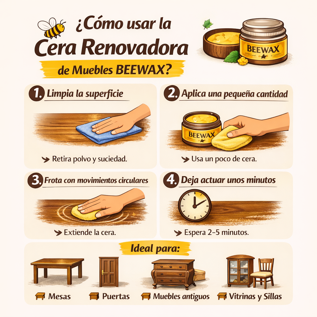 BEEWAX: CERA RESTAURADORA MADERA