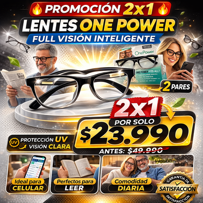 👓 Lentes One Power Full Visión Inteligente ✨ PROMOCIÓN 2x1 IMPERDIBLE 🔥