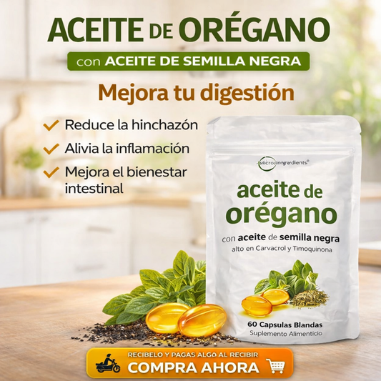 Aceite De Orégano 6000 Mg 60 capsulas