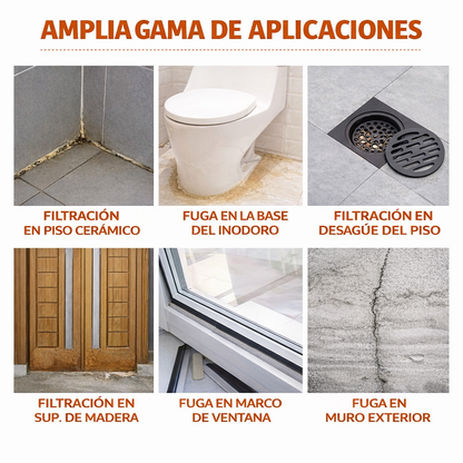 Pack 3x1 Sellador Impermeable Transparente – Elimina Goteras y Humedad