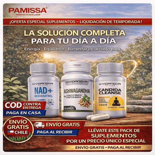 TRIPACK NAD/ASHWAGANDHA/CANDIDA