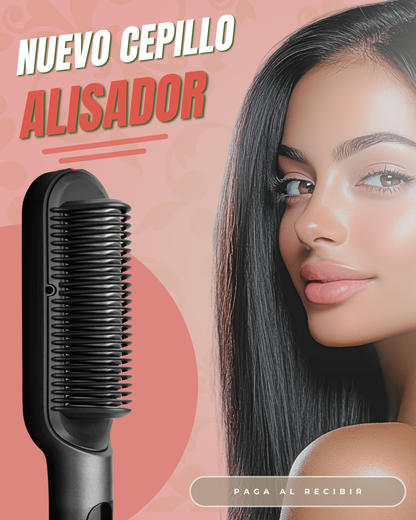 CEPILLO ALISADOR INALÁMBRICO – ALISA, REDUCE FRIZZ Y CUIDA TU CABELLO EN MINUTOS